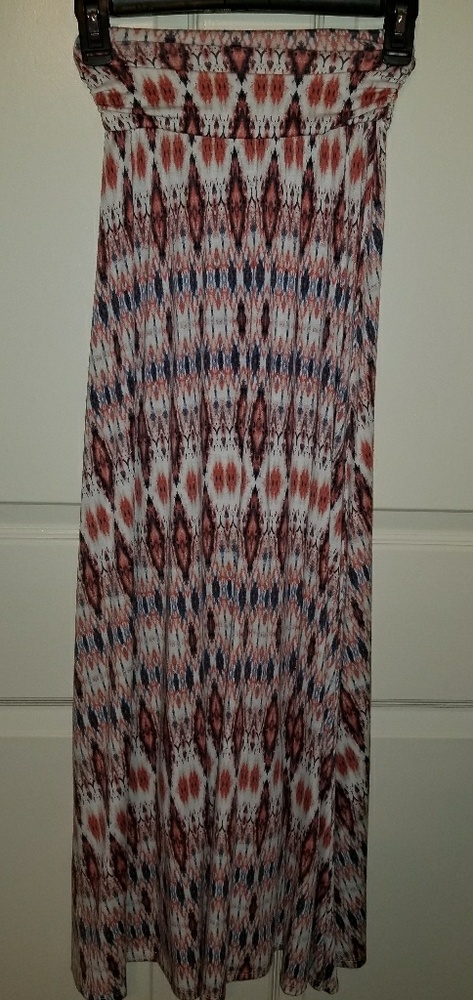 XS Maxi dress by Joe B, maroon, white, blue